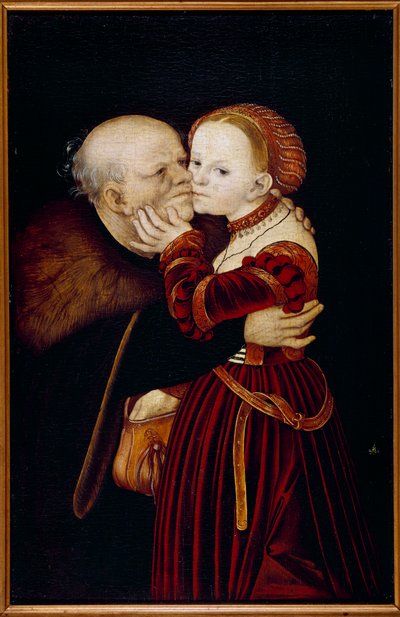 Il vecchio sciocco da Lucas the Elder Cranach