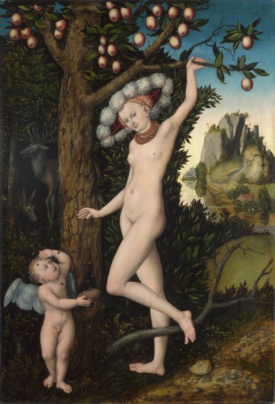 Venere e Cupido, c.1525 da Lucas the Elder Cranach
