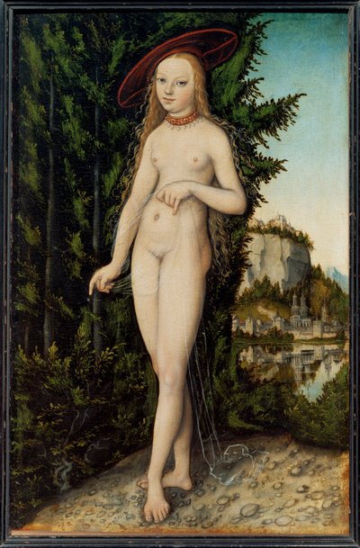 Venus debout dans un paysage - Venere, in piedi in un paesaggio ... da Lucas the Elder Cranach