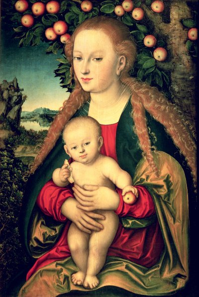 Vergine e Bambino sotto un melo da Lucas the Elder Cranach