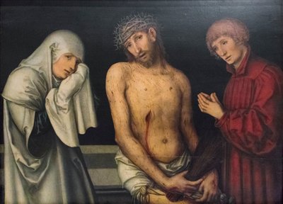 Pietà da Lucas the Elder or Hans (d.1537) Cranach
