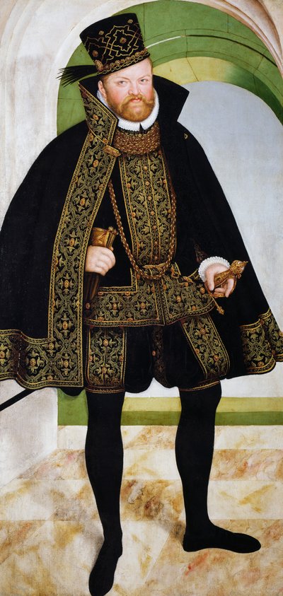 Ritratto di Augusto I di Sassonia da Lucas the Younger Cranach