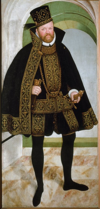 Ritratto del principe elettore Augusto I di Sassonia detto il Pio da Lucas the Younger Cranach