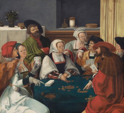 I Giocatori di Carte da Lucas van (after) Leyden