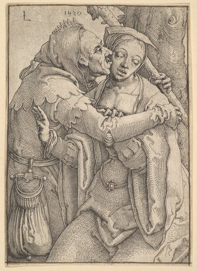 Un pazzo e una donna da Lucas van Leyden