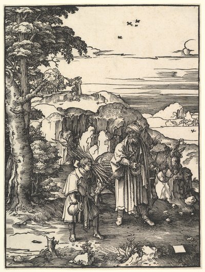 Abramo che va a sacrificare Isacco, 1517-19 da Lucas van Leyden