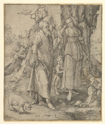 Abramo manda via Agar da Lucas van Leyden