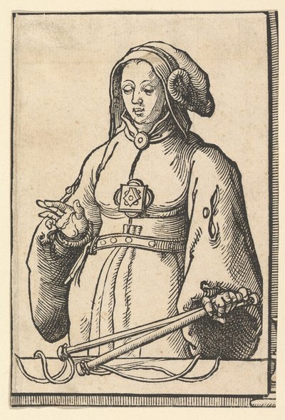 Sibilla Agrippina, dalla serie delle Sibille, ca. 1530 da Lucas van Leyden