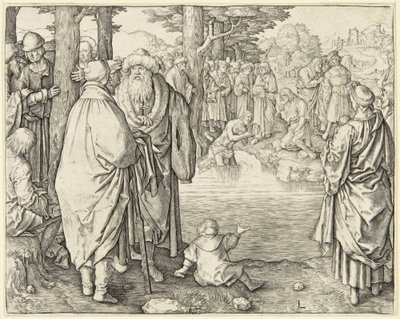 Il battesimo di Cristo da Lucas van Leyden