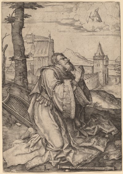 Davide che prega da Lucas van Leyden