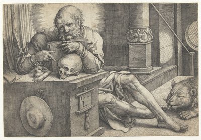 San Girolamo nel suo studio da Lucas van Leyden