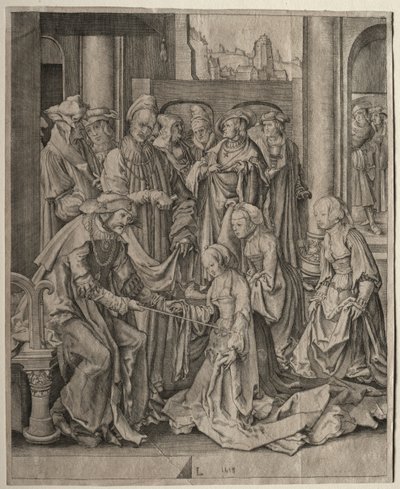 Ester davanti ad Assuero, 1518 da Lucas van Leyden
