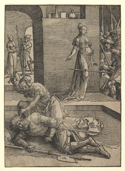 Jael uccide Sisera da Lucas van Leyden
