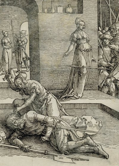 Jael uccide Sisera, 1515-19 da Lucas van Leyden