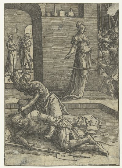 Jaël uccide Sisera da Lucas van Leyden