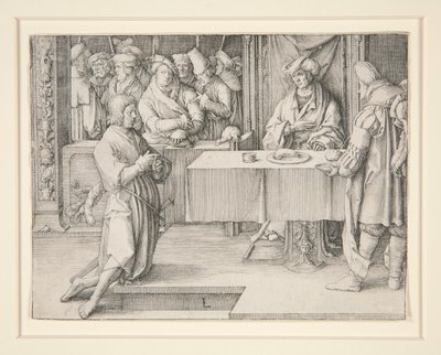 Giuseppe interpreta il Faraone da Lucas van Leyden