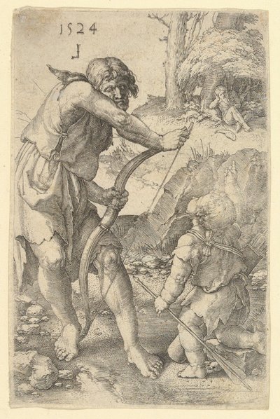 Lamech e Caino da Lucas van Leyden