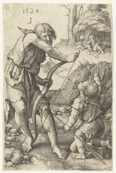 Lamech e Caino da Lucas van Leyden