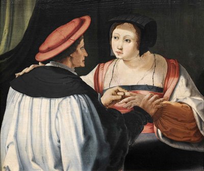 Les Fiancés, c. 1525 da Lucas van Leyden