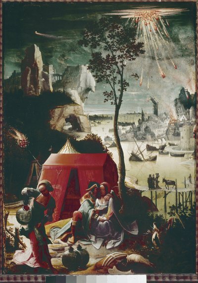 Lot e le sue figlie da Lucas van Leyden
