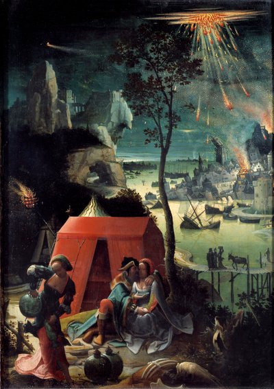 Lot e le sue figlie da Lucas van Leyden