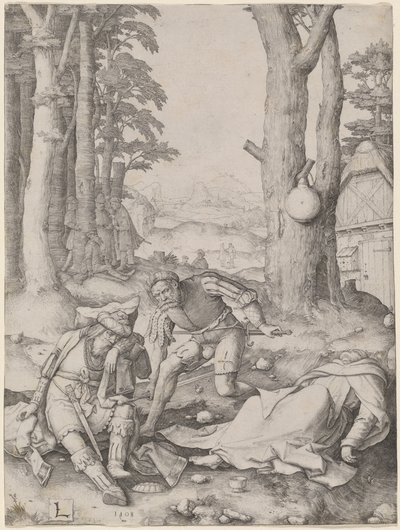 Maometto e il monaco Sergio da Lucas van Leyden