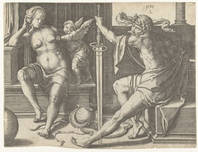 Marte, Venere e Cupido da Lucas van Leyden