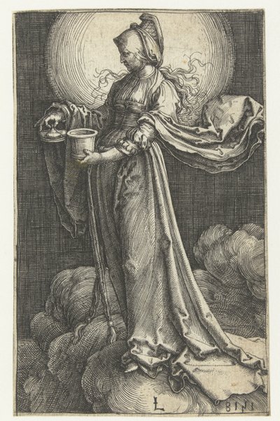 Maria Maddalena tra le nuvole da Lucas van Leyden
