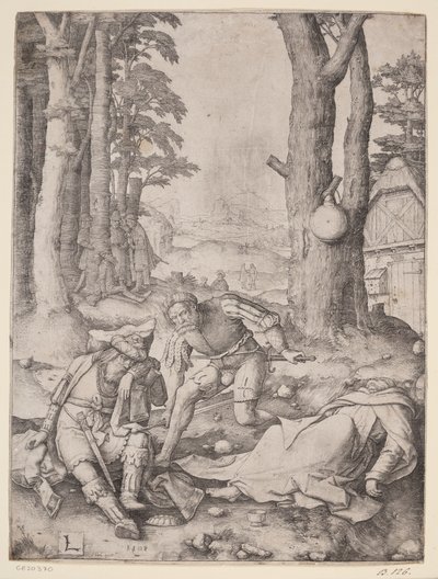 Maometto e il monaco Sergio da Lucas van Leyden