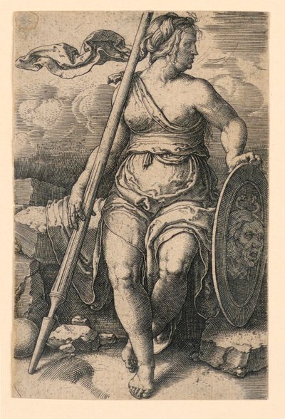 Pallade Atena (Minerva) da Lucas van Leyden