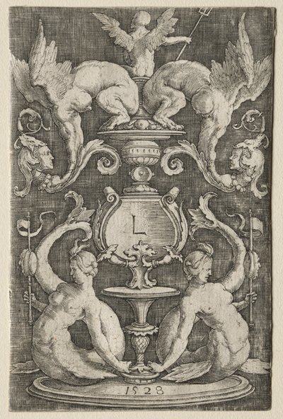 Pannello ornamentale, 1528 da Lucas van Leyden