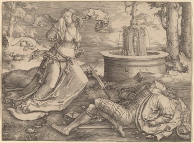 Piramus e Thisbe da Lucas van Leyden
