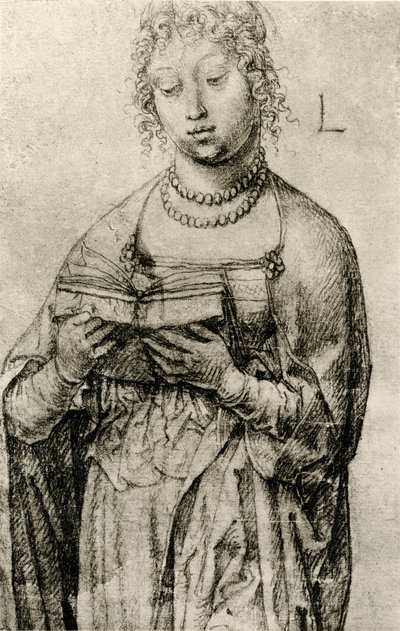 Ragazza che legge da Lucas van Leyden