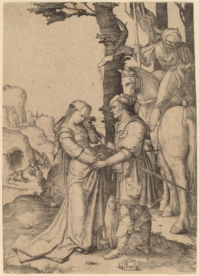 San Giorgio libera la principessa da Lucas van Leyden