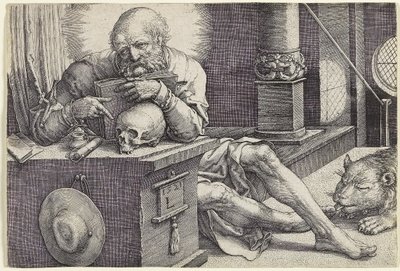 San Girolamo nel suo studio, 1521 da Lucas van Leyden