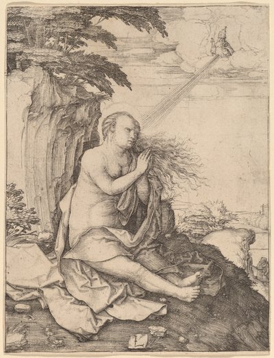 Santa Maria Maddalena nel deserto da Lucas van Leyden