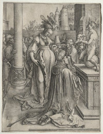 Idolatria di Salomone, 1514 da Lucas van Leyden