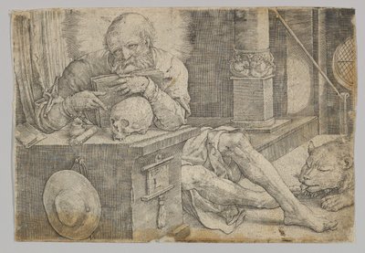 San Girolamo nel suo studio da Lucas van Leyden