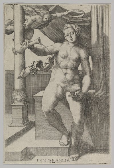 Temperanza, dalla serie Le Virtù da Lucas van Leyden