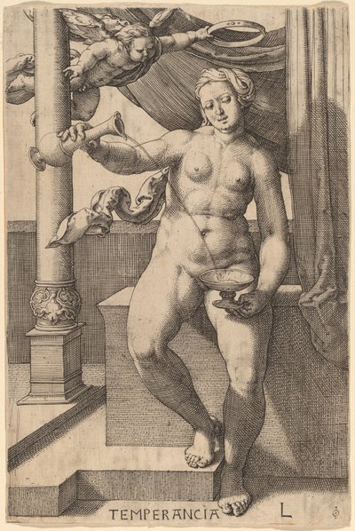 Temperanza (Temperancia) da Lucas van Leyden