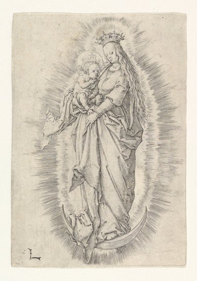 La Vergine incoronata con il Bambino in gloria da Lucas van Leyden