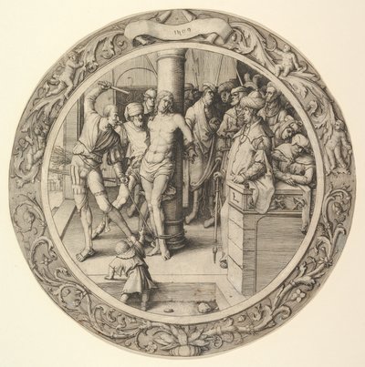 La Flagellazione, dalla Passione Circolare da Lucas van Leyden