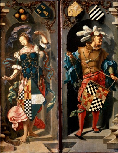La guarigione del cieco di Gerico, pannello laterale da Lucas van Leyden