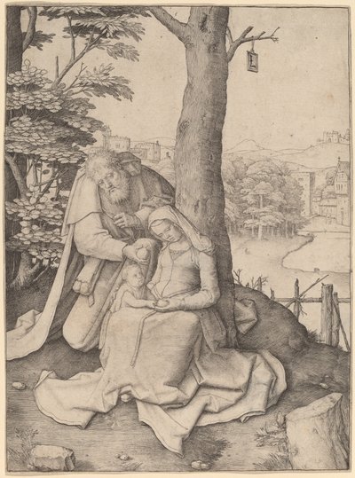 La Sacra Famiglia da Lucas van Leyden