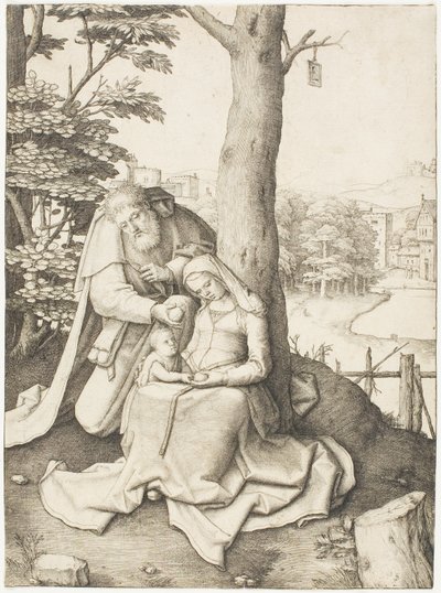 La Sacra Famiglia da Lucas van Leyden