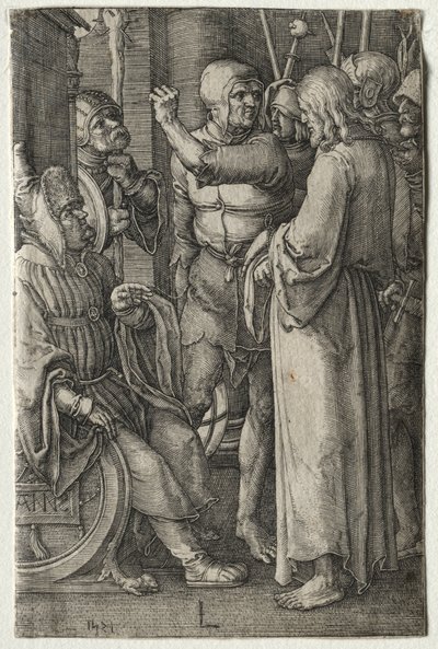 La Passione: Cristo davanti al Sommo Sacerdote da Lucas van Leyden