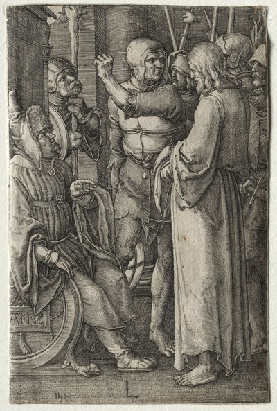 La Passione: Cristo davanti al Sommo Sacerdote da Lucas van Leyden