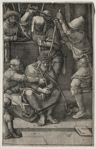 La Passione: Cristo incoronato di spine, 1521 da Lucas van Leyden