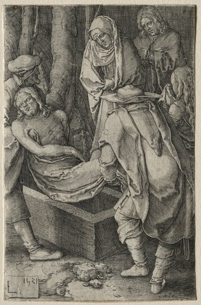 La Passione: La sepoltura di Cristo, 1521 da Lucas van Leyden