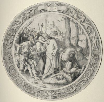 La Passione Rotonda: Il tradimento di Cristo, 1509 da Lucas van Leyden